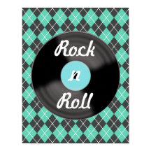 Vintage-Schallplatten-Wandkunst Poster Druck