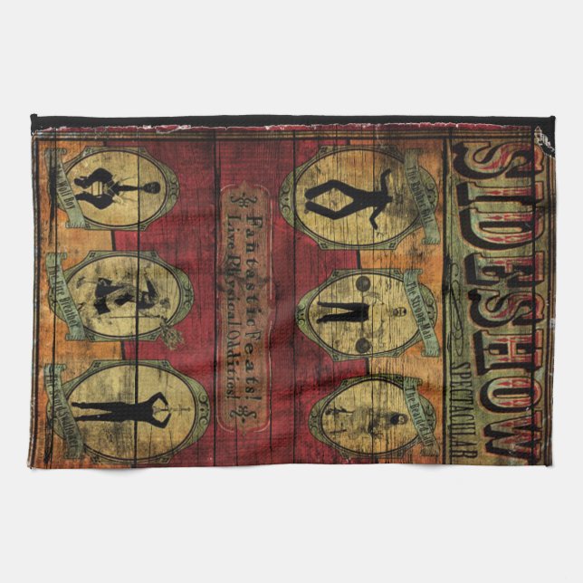 Vintage-Schaubudenbanner Handtuch (Horizontal)