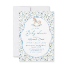 Vintage Schaukelpferd Jungen Baby Shower 