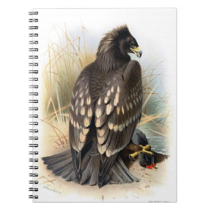 Vintage-Scheckenadler-Notizbuch Notizblock