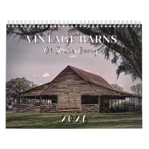 Vintage Scheunen in Südgeorgia Kalender