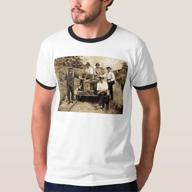 Vintage Schienen-Crew circa 1890s-1910 T-Shirt (Vorderseite)