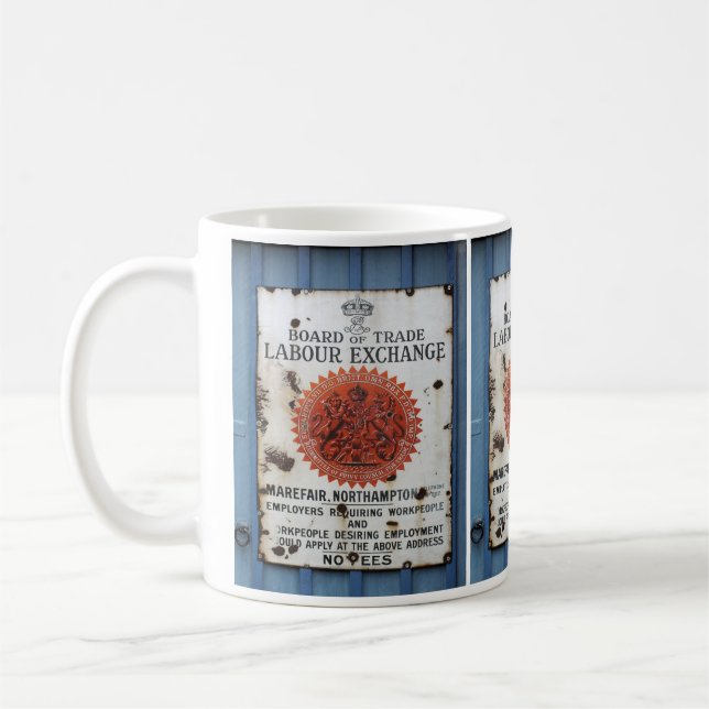 VINTAGE-SCHILD KAFFEETASSE (Links)