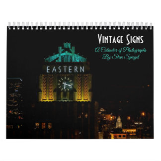 Vintage-Schilder - ein Kalender der Fotografien