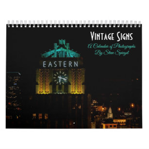 Vintage-Schilder - ein Kalender mit Fotografien
