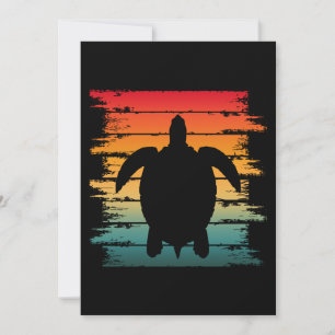 VINTAGE-SCHILDKRÖTE MEERESLEBEWESEN REPTIL EINLADUNG