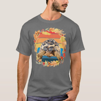 Vintage-Schildkröte mit Sonnenbrille T-Shirt