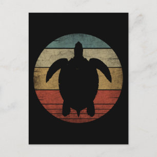 VINTAGE-SCHILDKRÖTE POSTKARTE