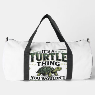 Vintage-Schildkröten-Ding Lustiges Schildkrötenlie Duffle Bag