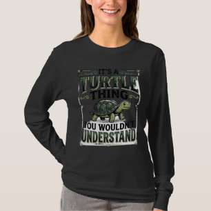 Vintage-Schildkröten-Sache Lustiges Schildkrötenli T-Shirt