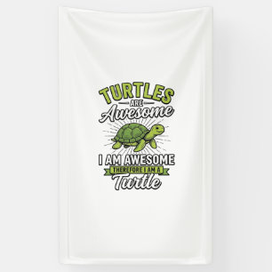 Vintage-Schildkröten sind großartig Lustiges Schil Banner