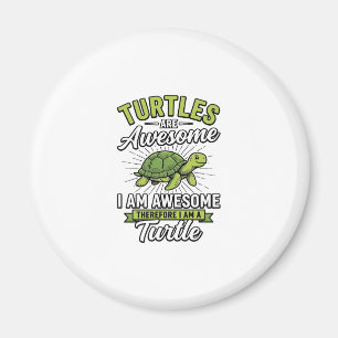 Vintage-Schildkröten sind großartig Lustiges Schil Magnet