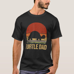 Vintage-Schildkröten-Vater passende Familie Tier V T-Shirt