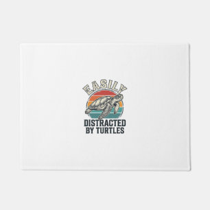 Vintage-Schildkrötenliebhaber leicht von Schildkrö Fußmatte