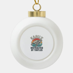 Vintage-Schildkrötenliebhaber leicht von Schildkrö Keramik Kugel-Ornament