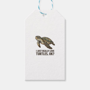 Vintage-Schildkrötenliebhaber Lustiges Meeresschil Geschenkanhänger
