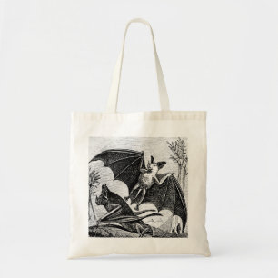 Vintage Schläger-Illustrations-Tasche Tragetasche