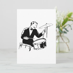 Vintage-Schlagzeuger Jazz-Percussion aus der Mitte Einladung