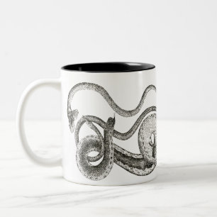 Vintage-Schlangentasse Zweifarbige Tasse
