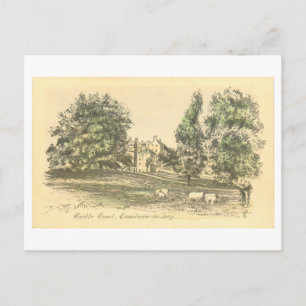 Vintage Schloss Grant, Grantown-on-Spey, Schottlan Postkarte