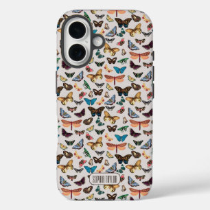 Vintage Schmetterling Ästhetik iPhone 16 Hülle