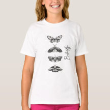 Vintage-Schmetterling-Grafik-T-Shirt für jugendlic
