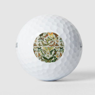 Vintage-Schmetterling-Motte-Musterdruck Golfball
