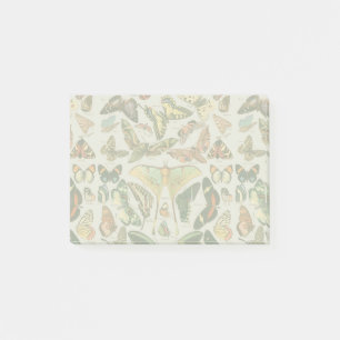 Vintage-Schmetterling-Motte-Musterdruck Post-it Klebezettel