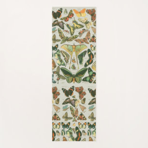 Vintage-Schmetterling-Motten-Musterdruck Yogamatte