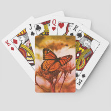 Vintage-Schmetterling-Spielkarten