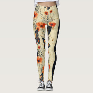 Vintage Schmetterling Wildblume (2) Leggings