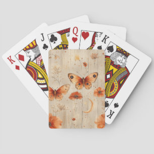 Vintage Schmetterling Wildblume (3) Spielkarten