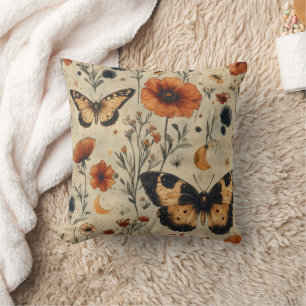 Vintage Schmetterling Wildblume (7) Kissen