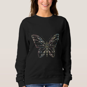 Vintage Schmetterling Yoga Naturliebhaber Nouveau  Sweatshirt