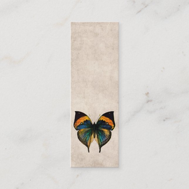 Vintage Schmetterlinge der Mini Visitenkarte (Vorderseite)