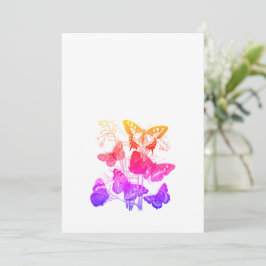 Vintage Schmetterlinge Einladung