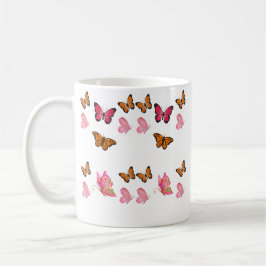Vintage Schmetterlinge – Farbige Entomologie-Illus Kaffeetasse