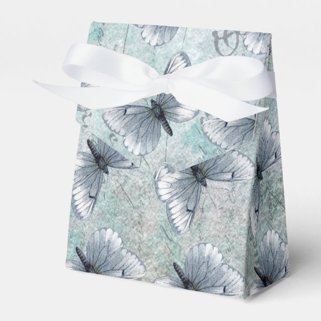 Vintage Schmetterlinge Geschenkschachtel (Vorderseite)