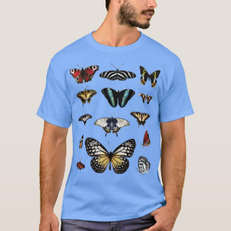 Vintage Schmetterlinge Insekten Entomologie-Entom T-Shirt