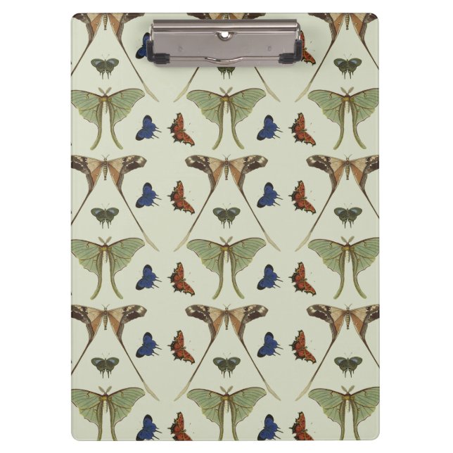 Vintage Schmetterlinge Klemmbrett (Vorderseite)