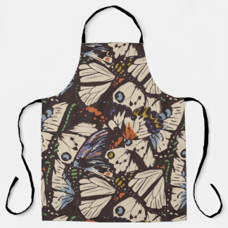 Vintage Schmetterlinge Oberflächenmuster. farbig Schürze
