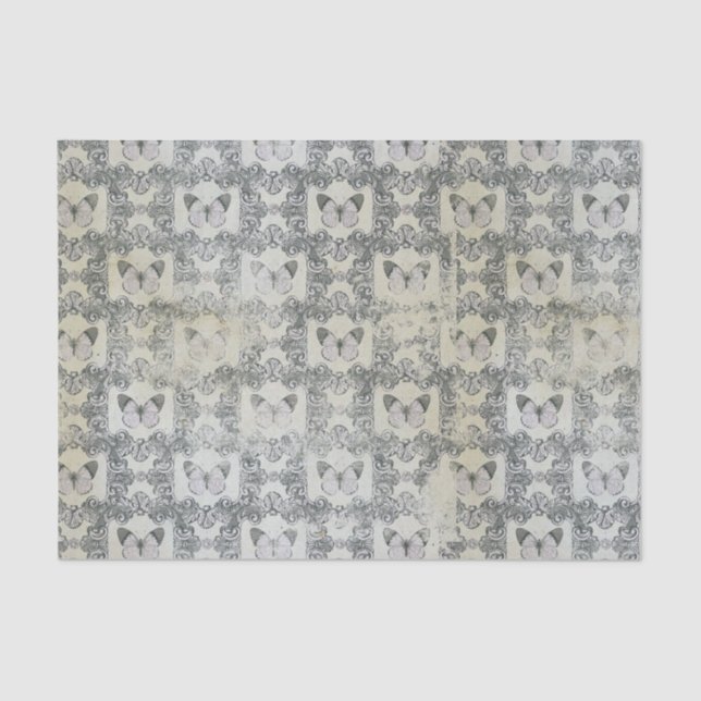 Vintage Schmetterlinge Seidenpapier (Vorderseite)