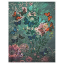 Vintage Schmetterlinge und Blume blaues Scrapbook