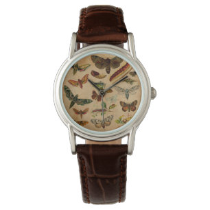 Vintage Schmetterlinge und Motten (9.jpg) Armbanduhr