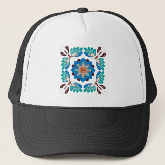 Vintage Schmetterlinge und Rosette Truckerkappe