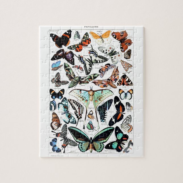 Vintage SchmetterlingsIllustration Puzzle (Vertikal)