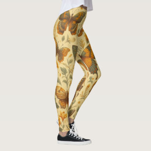 Vintage Schmetterlingsoase Leggings