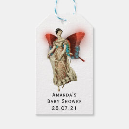 Vintage Schmetterlingspuffeldusche Geschenkanhänger