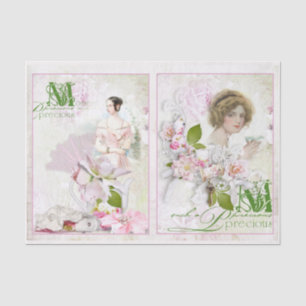 Vintage Schmetterlingswaage-Decoupage Seidenpapier