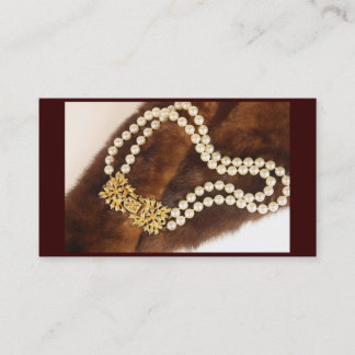Vintage Schmuck-Geschäfts-Karte Visitenkarte